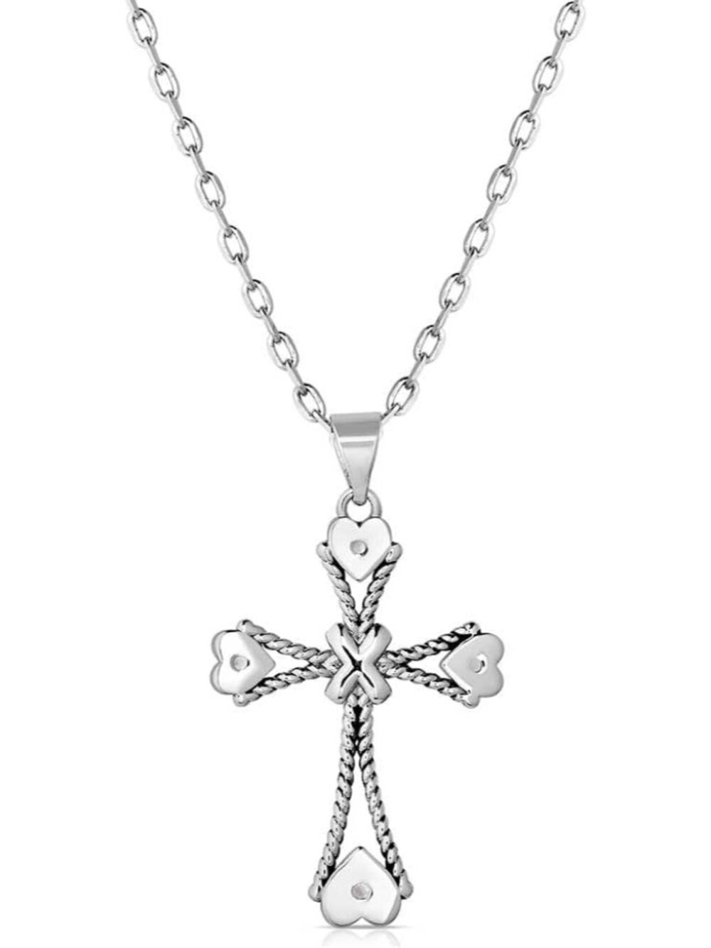 Western Lifestyle Women's Christian Faith Cross Pendant Necklace - Picture 4 of 5